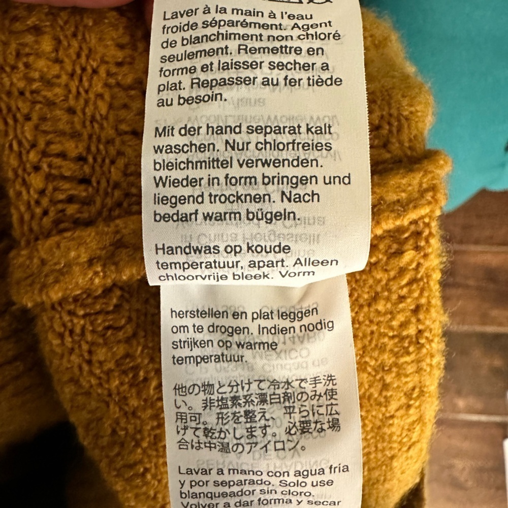 Madewell mustard ribbed mock neck sweater XXS - Picture 10 of 10